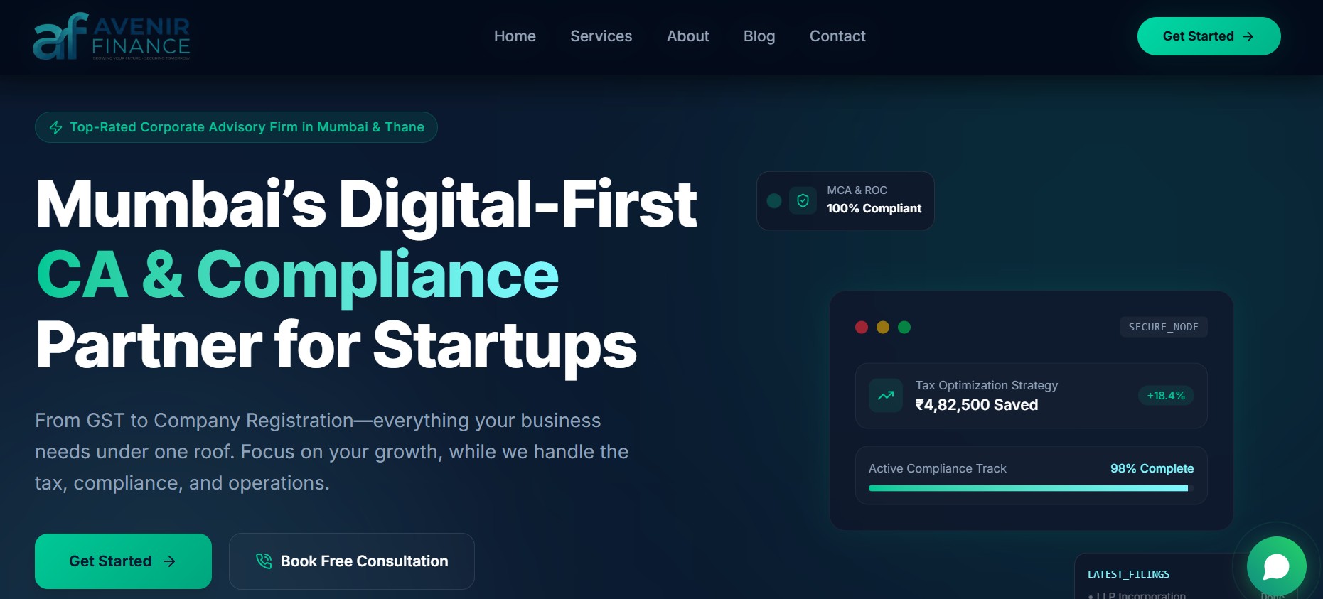 Avenir Finance Interface